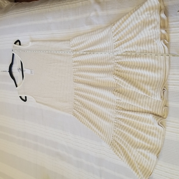 BB Dakota Longest Weekend Dress in Heather Grey Stripe Sleeveless size S - Picture 8 of 11